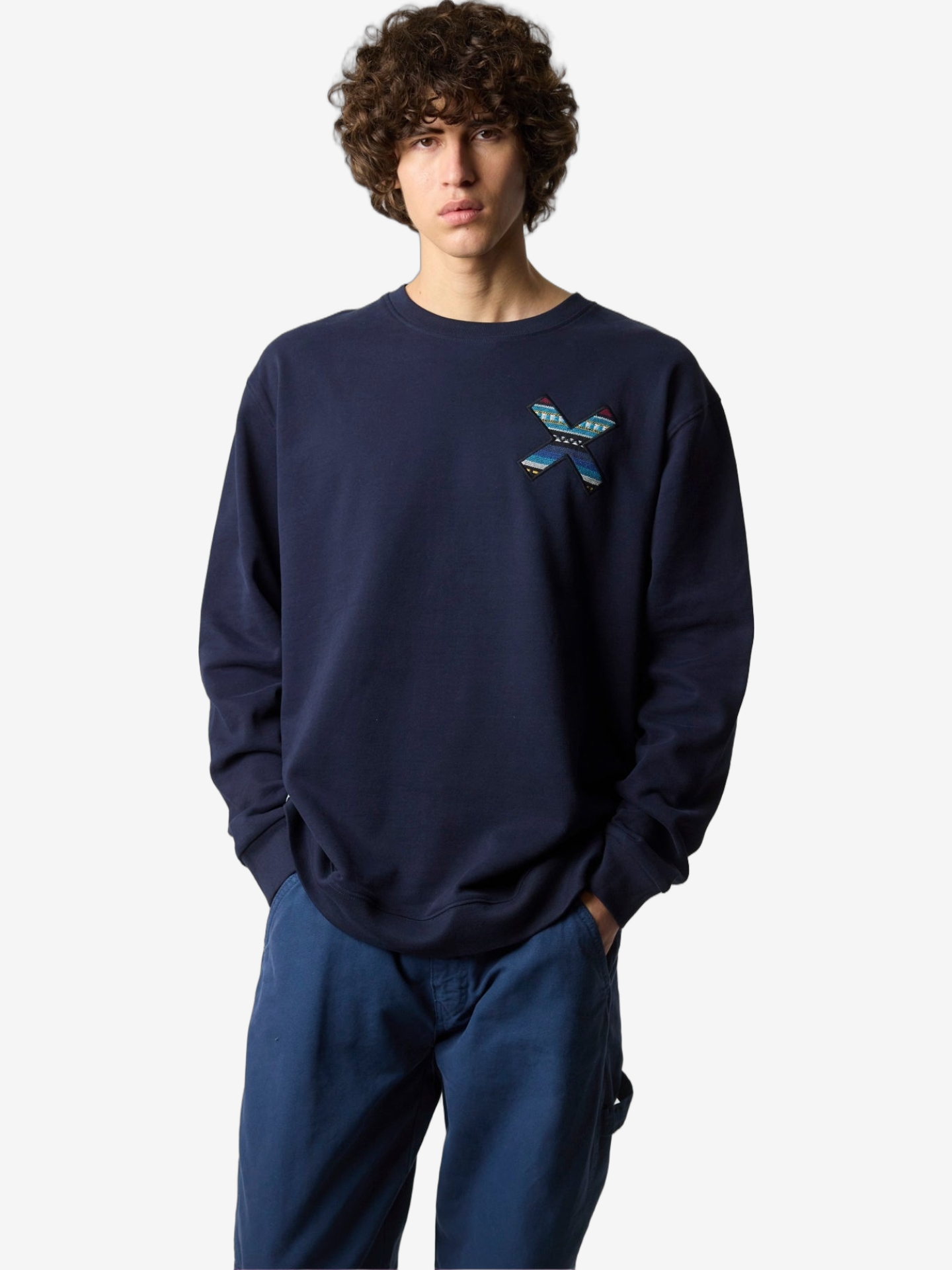 SWEATSHIRT BLUE BANANA NAVY