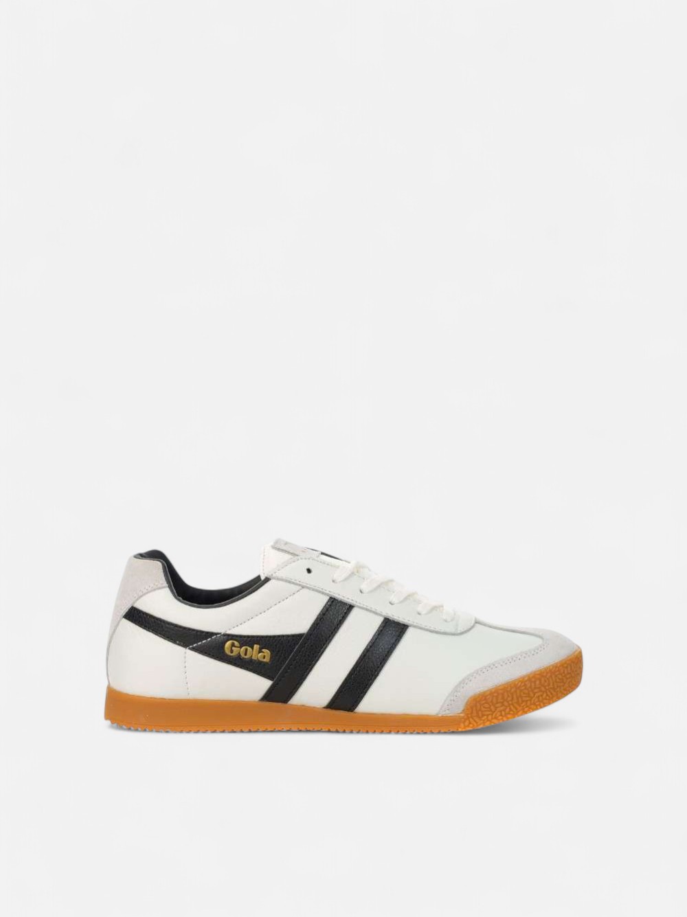 GOLA HARRIER LEATHER WHITE BLACK BLACK