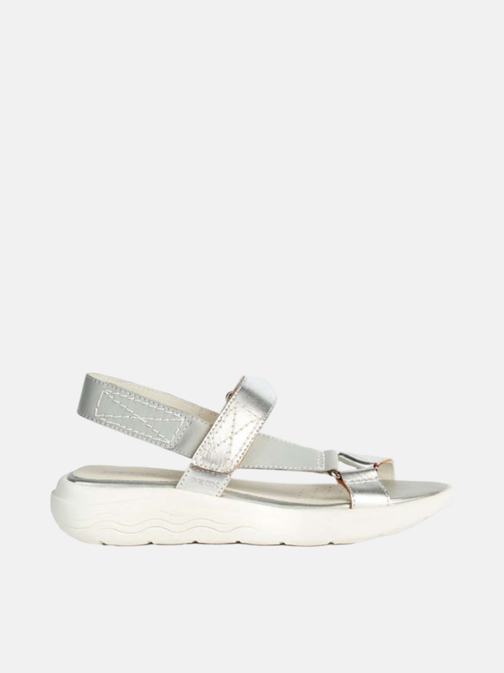 SANDALIAS GEOX SPHERICA LT GREY/SILVER