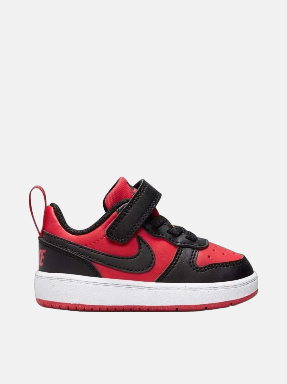 NIKE COURT BOROUGH LOW RECRAFT RED BLACK/WHITE