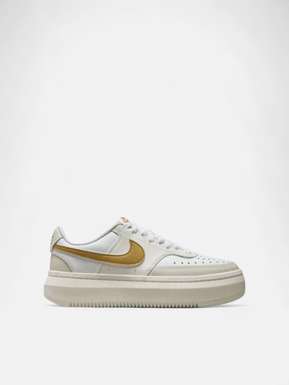 NIKE COURT VISON ALTA WHITE/GOLD/BEIGE