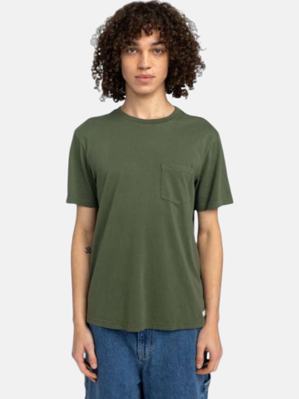 TSHIRT ELEMENT BASIC POCKET PIGMENT RIFLE GREEN