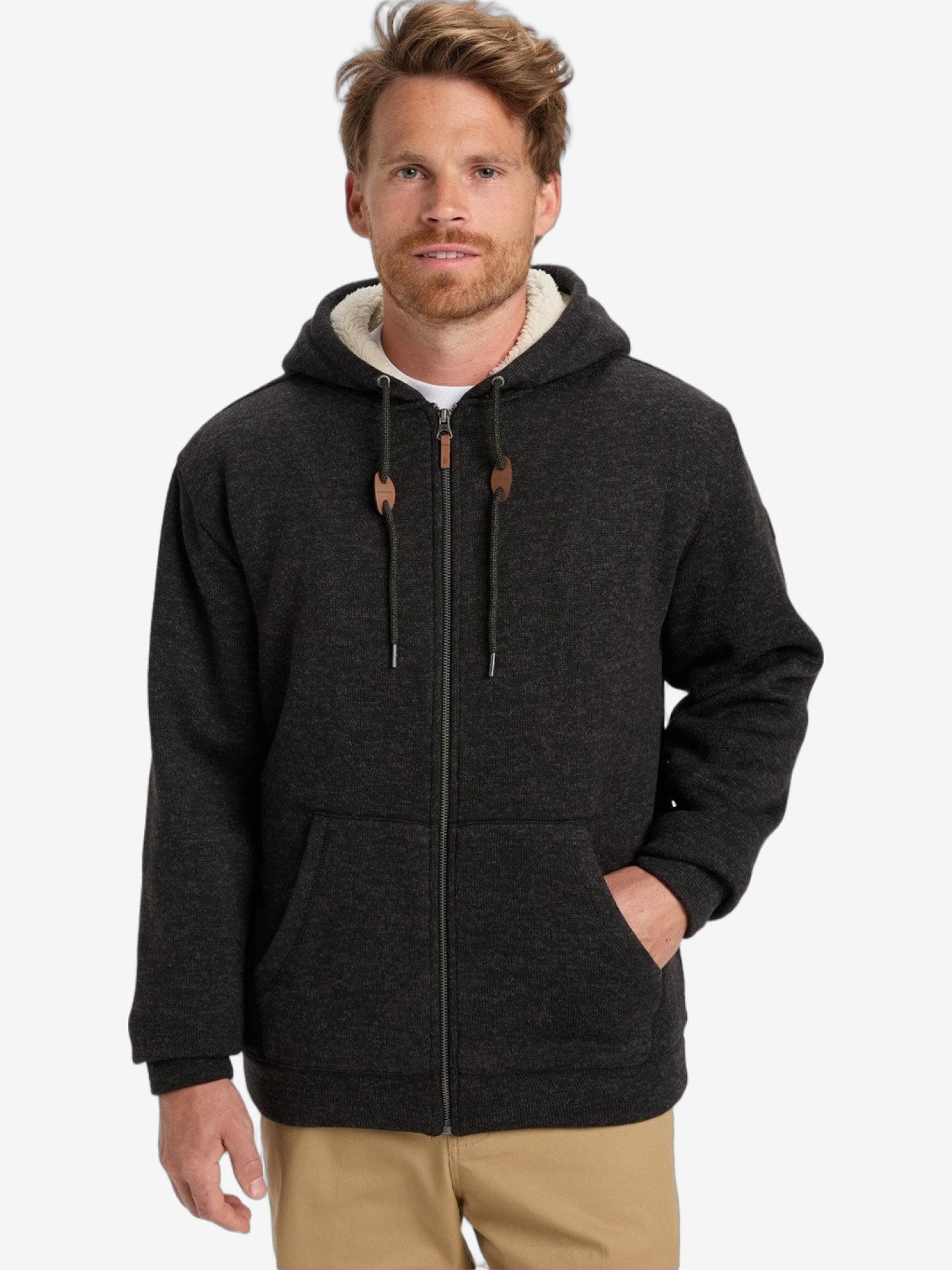 CASACO QUIKSILVER KELLER SHERPA BLACK HEATHER