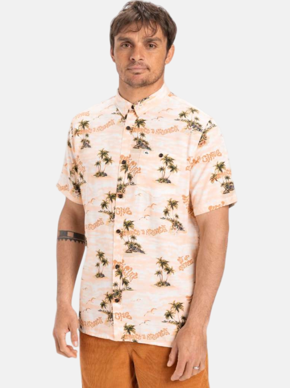 CAMISA QUIKSILVER SAFE PARADISE PEACH PARFAIT NATURAMA