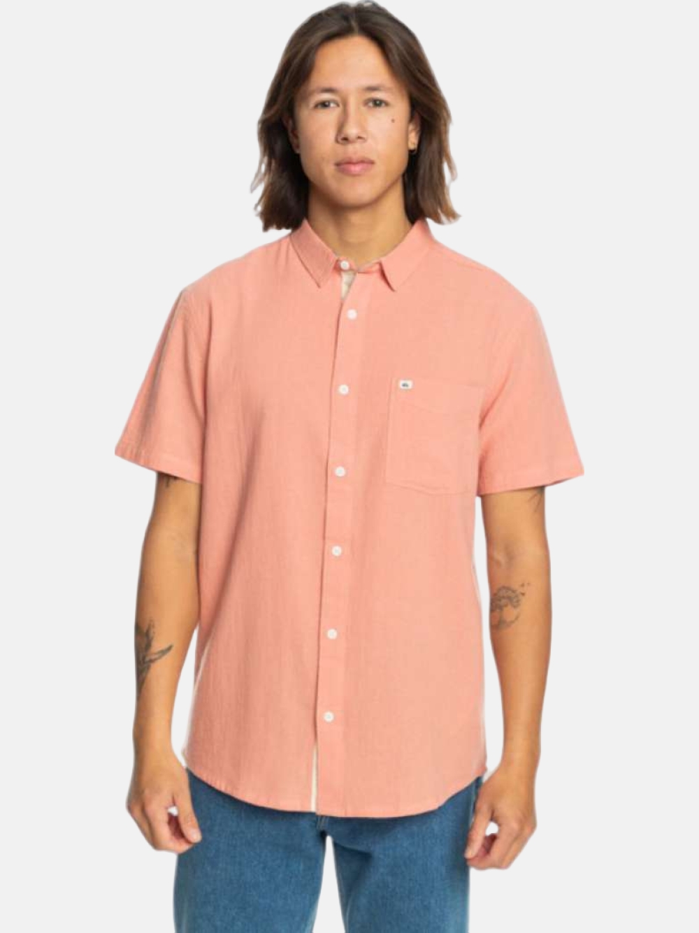 CAMISA QUIKSILVER TIME BOX PEACH PARFAIT