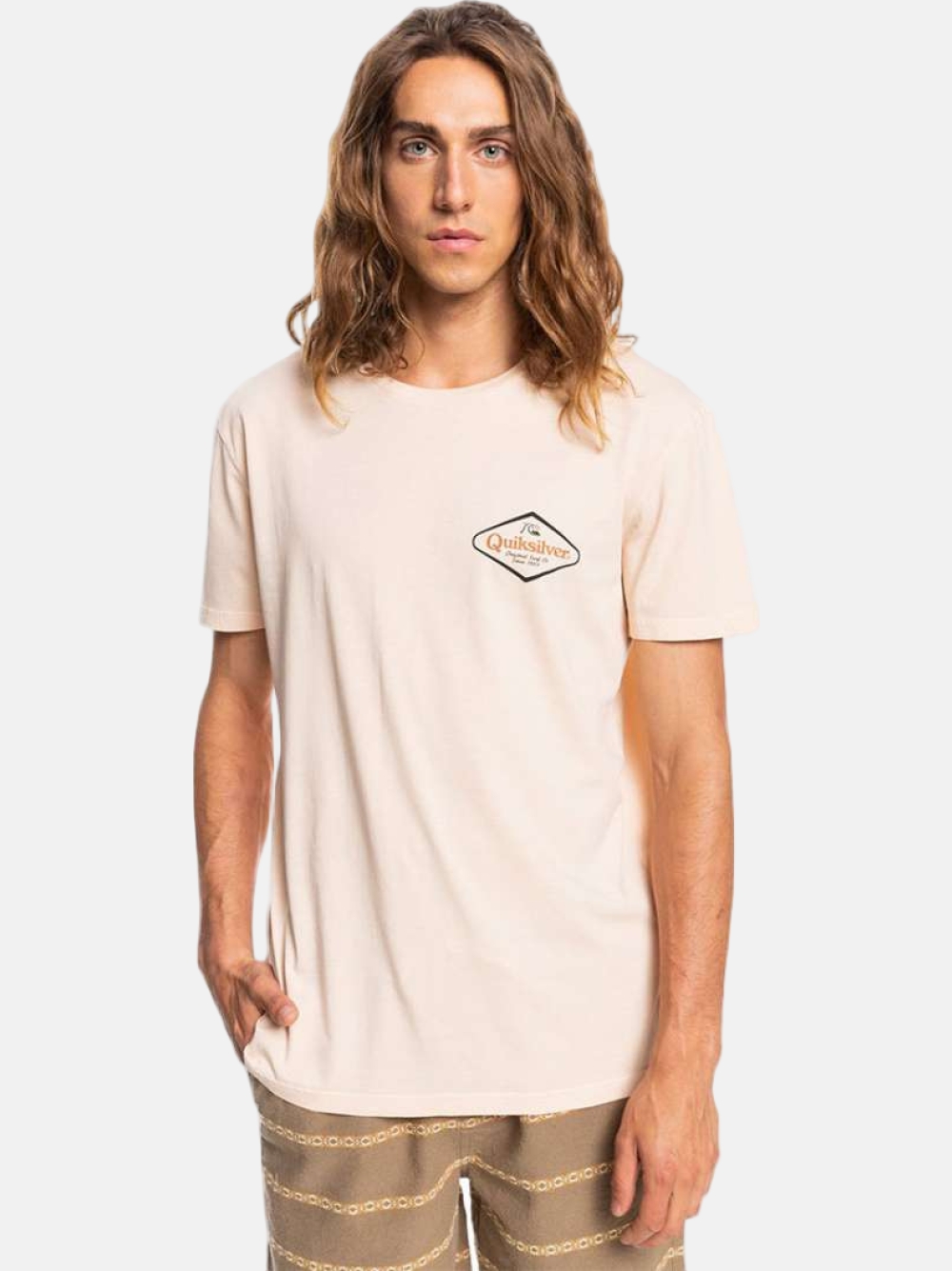 TSHIRT QUIKSILVER STIR IT UP ALMOND CREAM