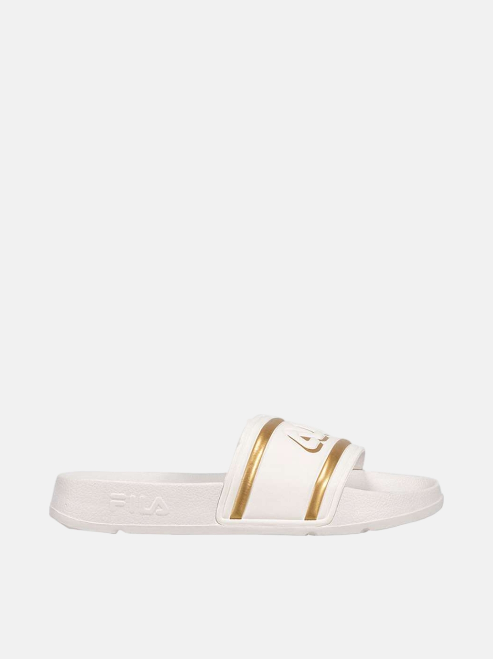 CHINELOS FILA MORRO BAY LOGO WHITE/GOLD