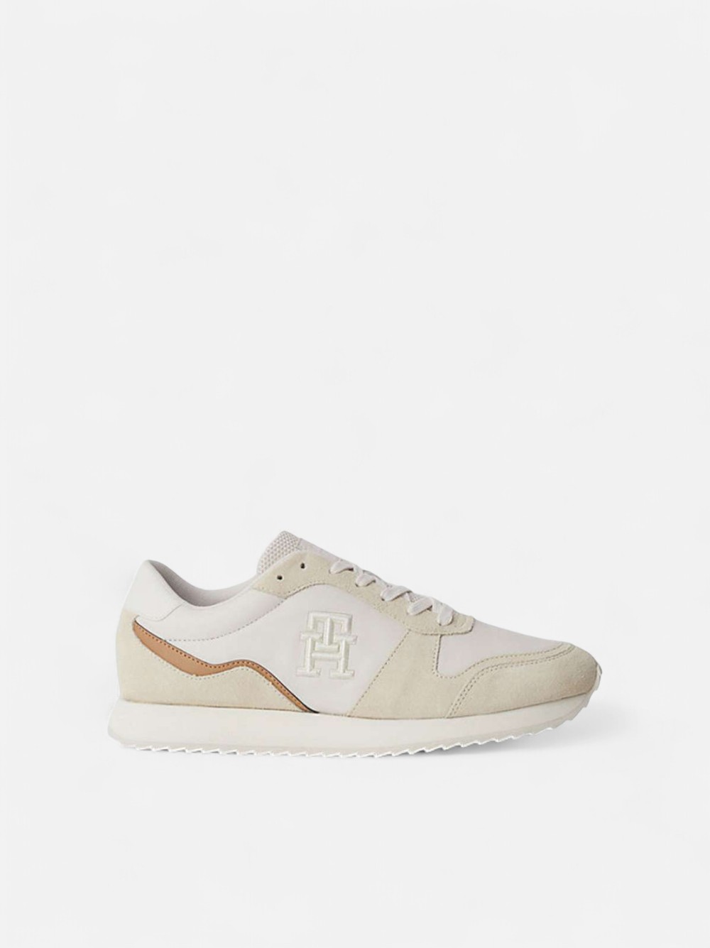 TOMMY HILFIGER RUNNER MONOGRAM WEATHERED WHITE