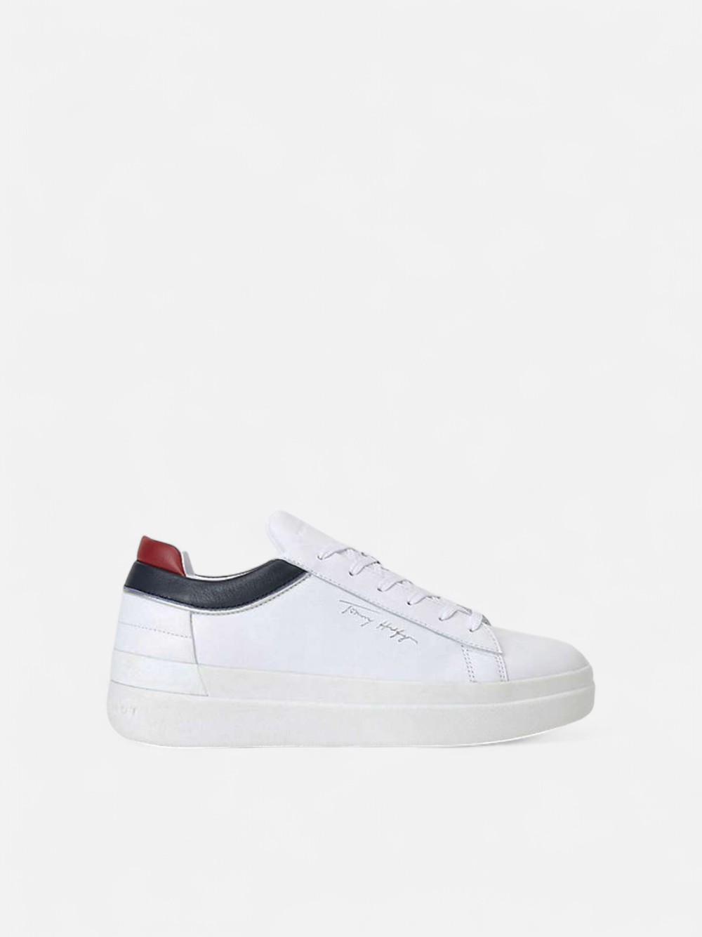 TOMMY HILFIGER LOGO CUPSOLE WHITE