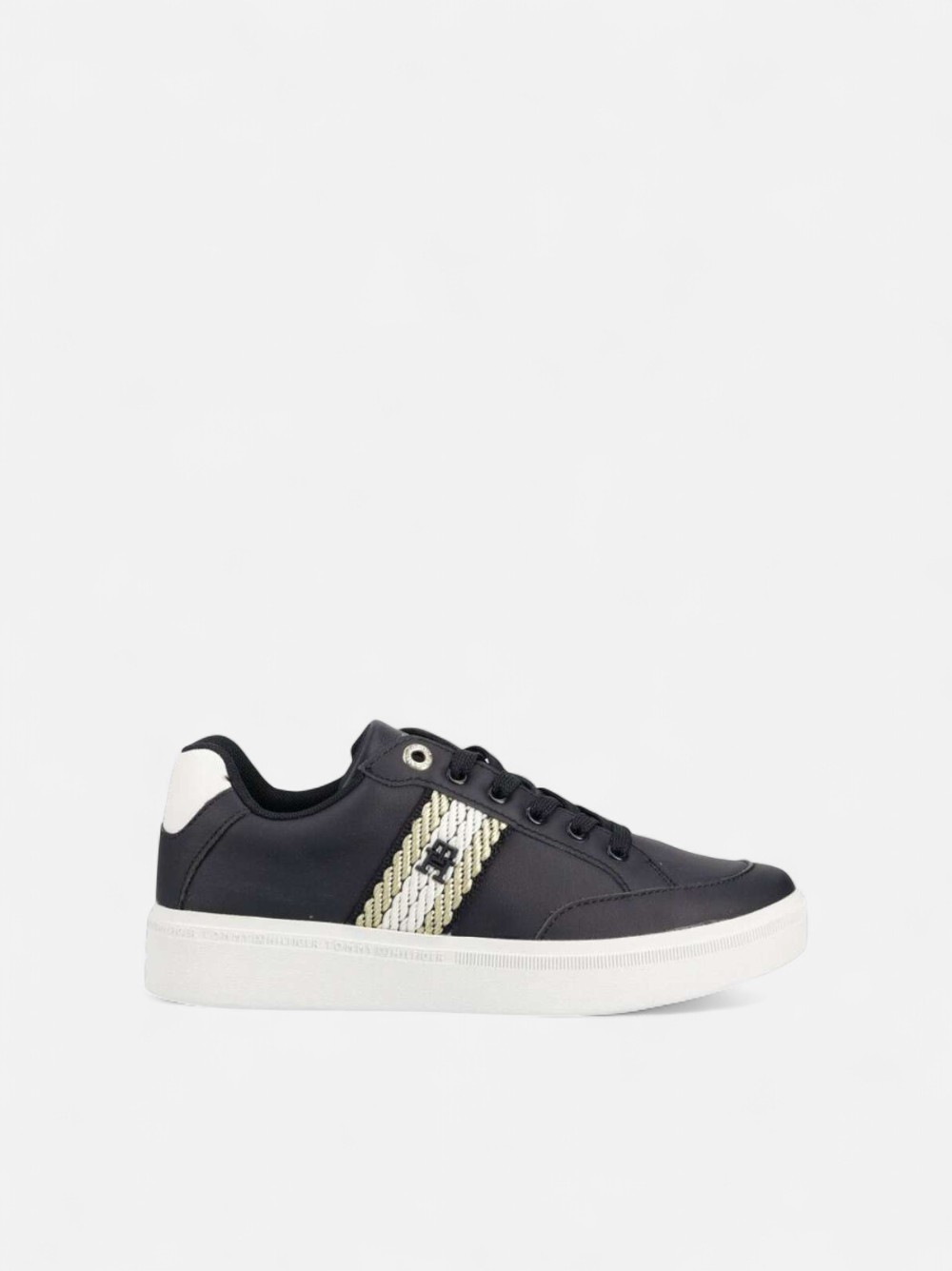 TOMMY HILFIGER LEATHER WEBBING DETAIL SPACE BLUE