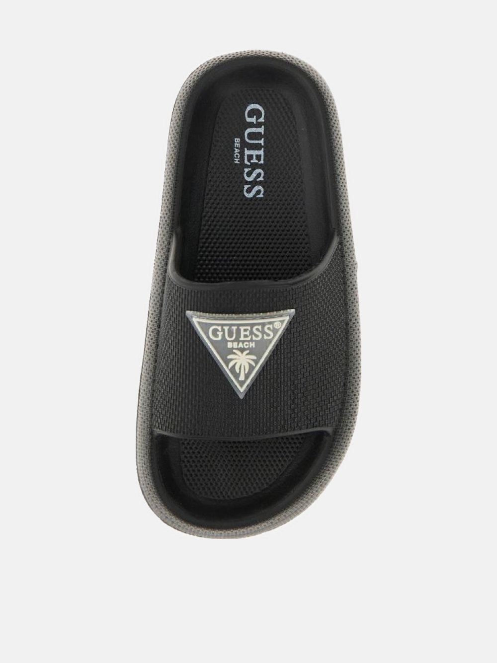 CHINELOS GUESS RUBBER SLIPPERS JBLK