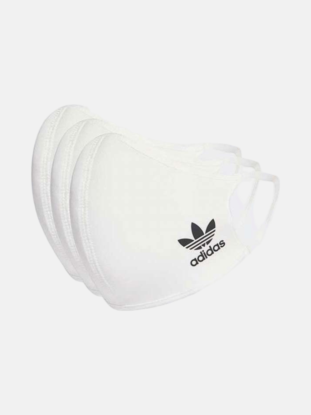 PACK 3 MÁSCARAS ADIDAS WHITE/BLACK