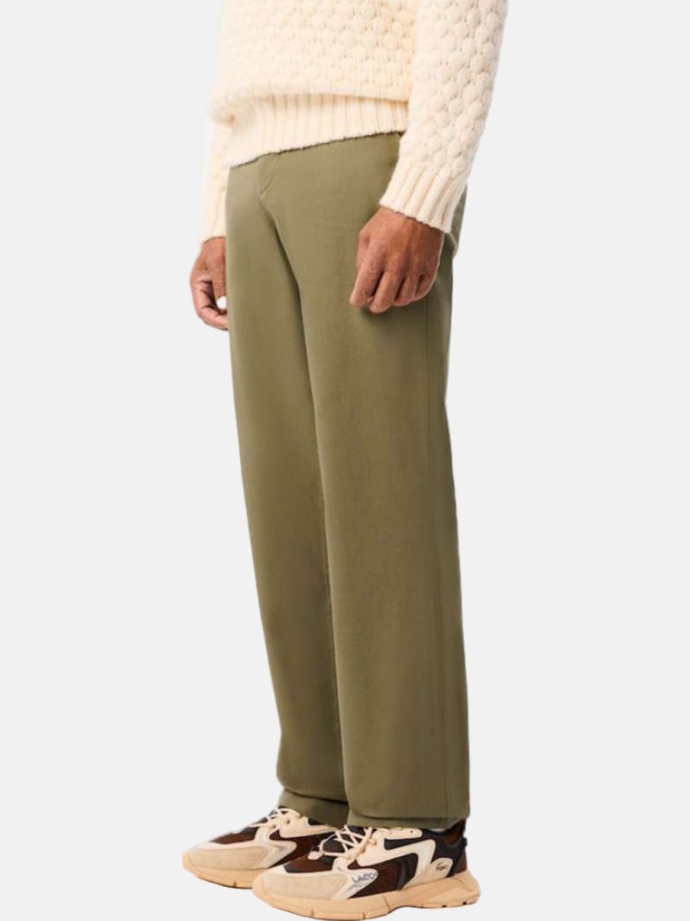 CALÇAS LACOSTE CHINO KHAKI