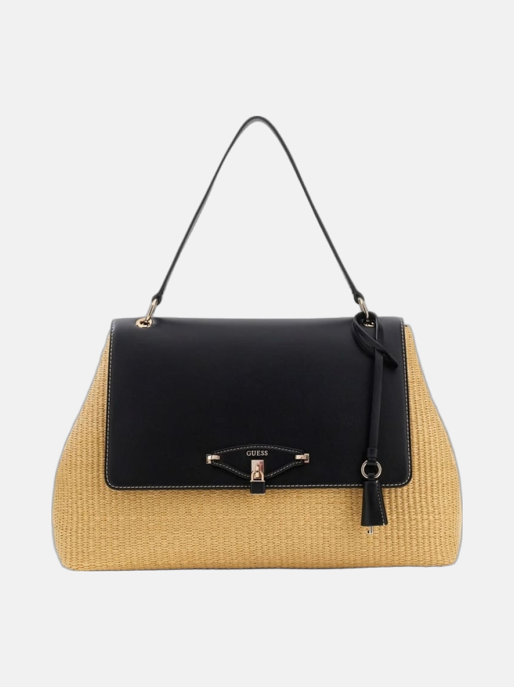 MALA GUESS MAGGIE STRAW NATURAL/BLACK