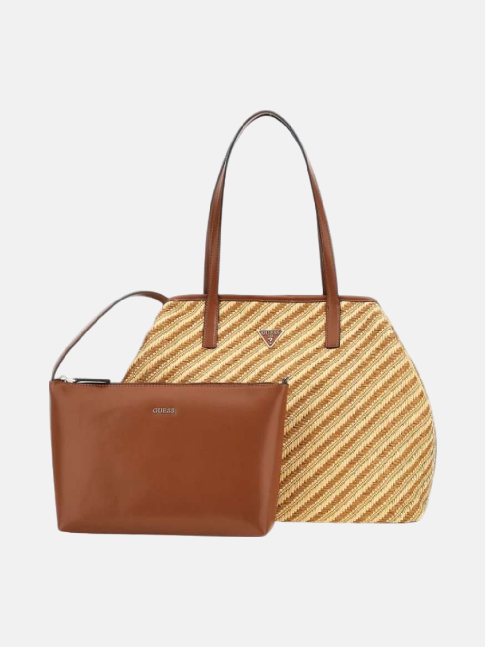 MALA GUESS VIKKY II NATURAL/COGNAC