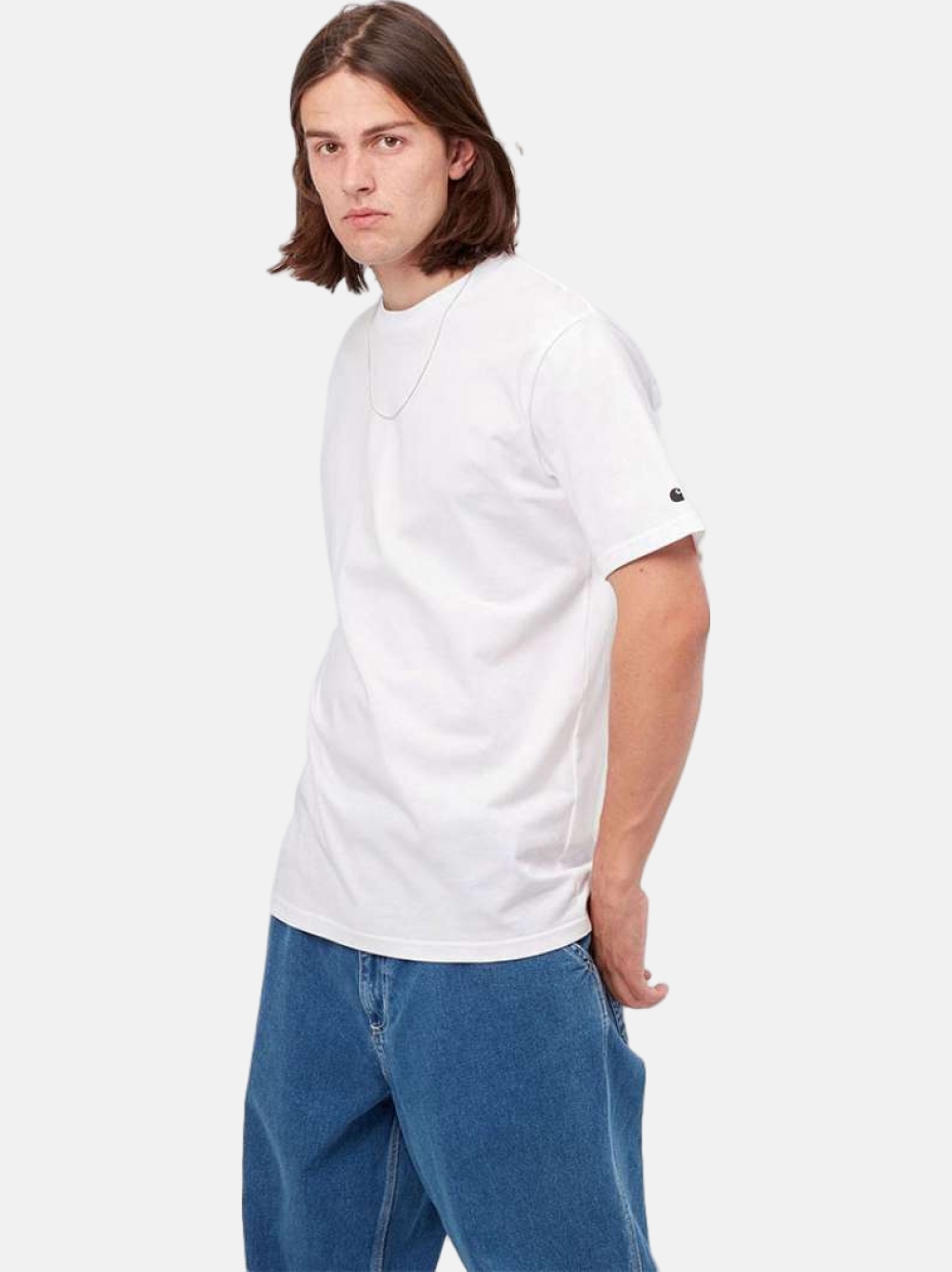 TSHIRT CARHARTT WIP BASE WHITE/BLACK
