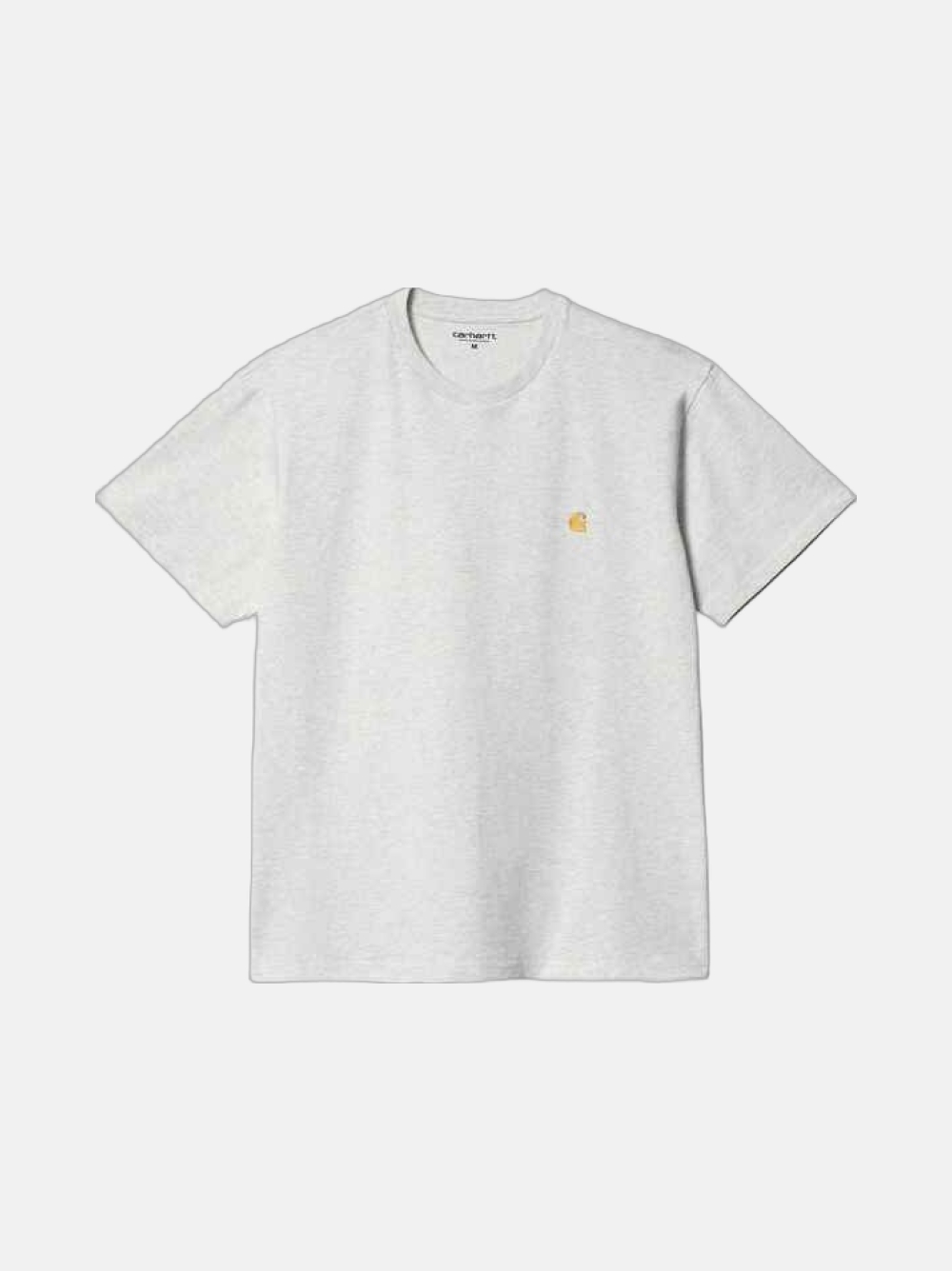 TSHIRT CARHARTT WIP CHASE ASH HEATHER/GOLD