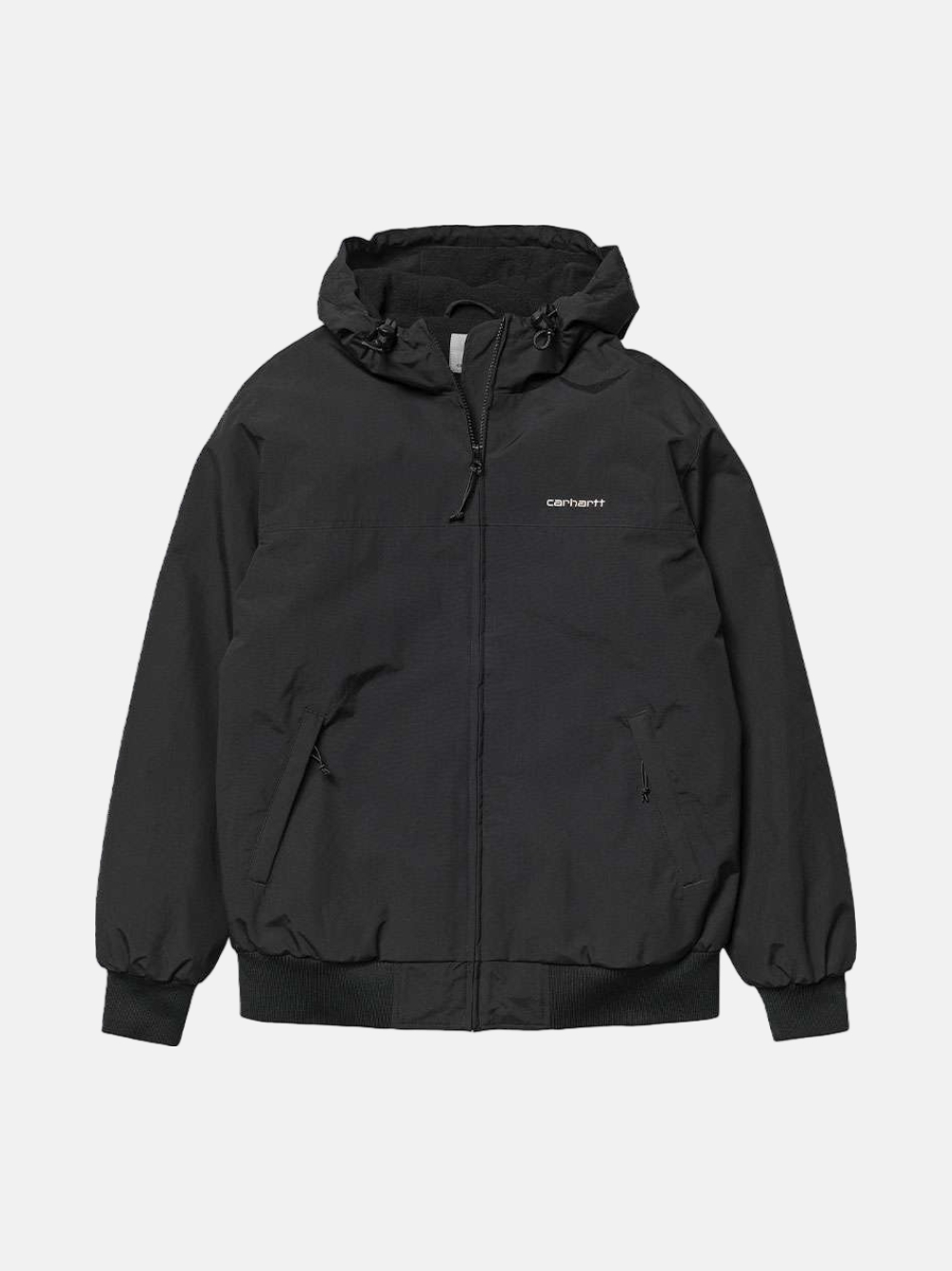 BLUSÃO CARHARTT WIP HOODED SAIL BLACK/WHITE