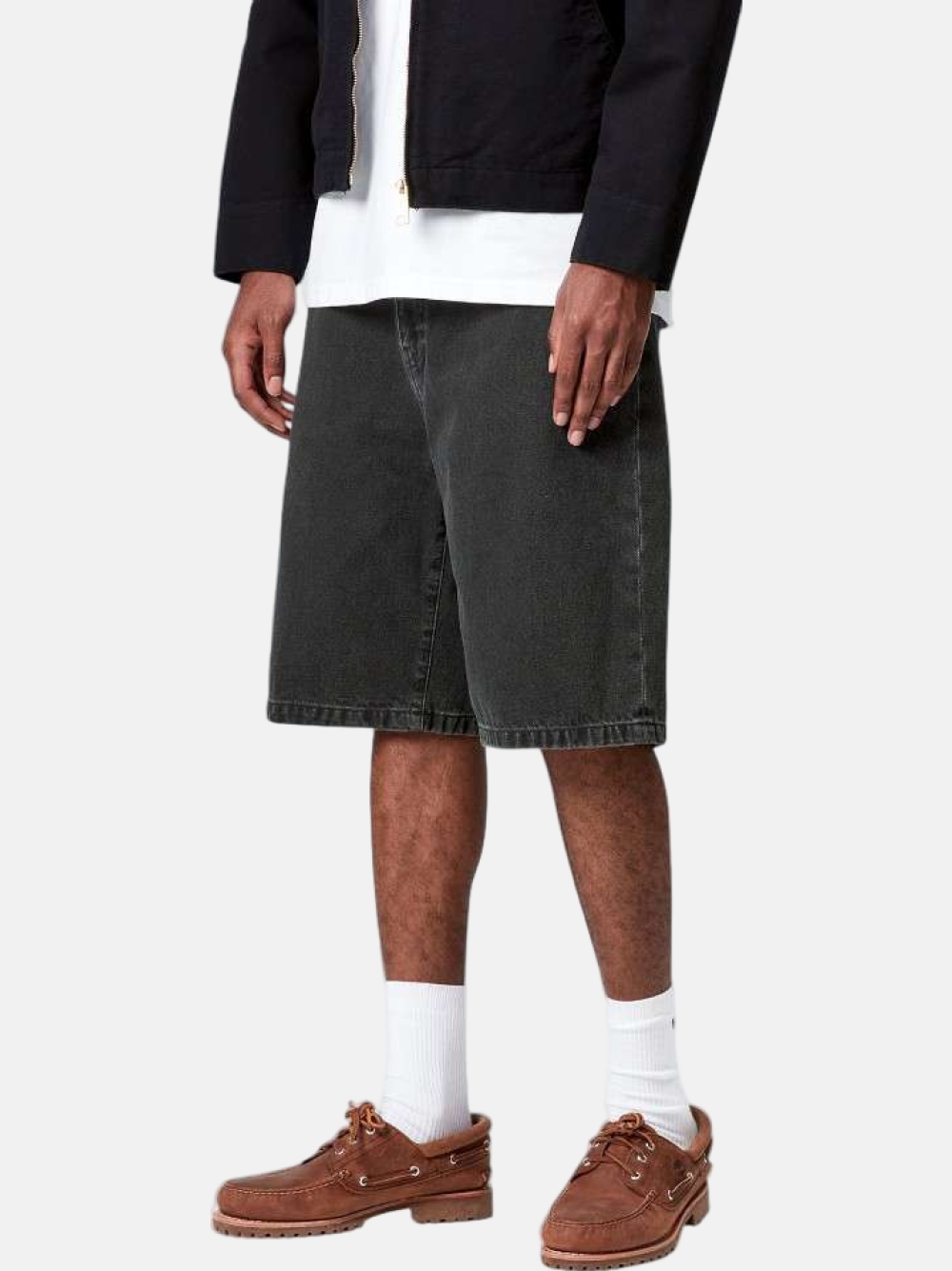 CALÇÕES CARHARTT WIP LANDON BLACK STONE WASHED
