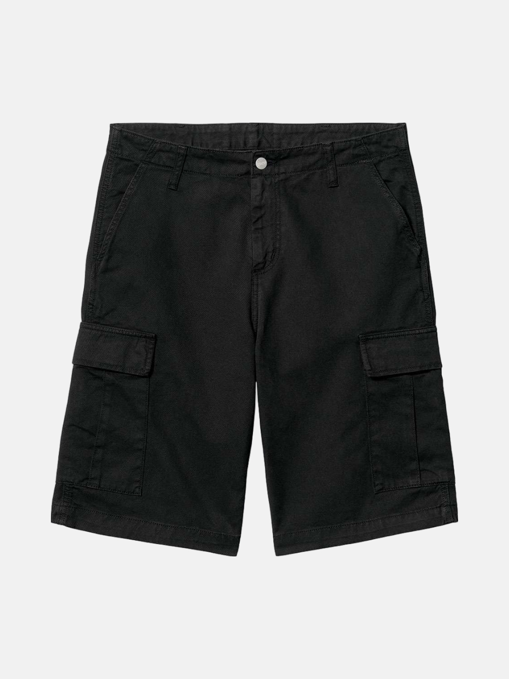CALÇÕES CARHARTT WIP REGULAR CARGO BLACK GARMENT DYED