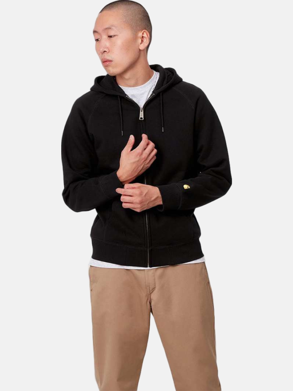 CASACO CARHARTT WIP  CHASE BLACK/GOLD