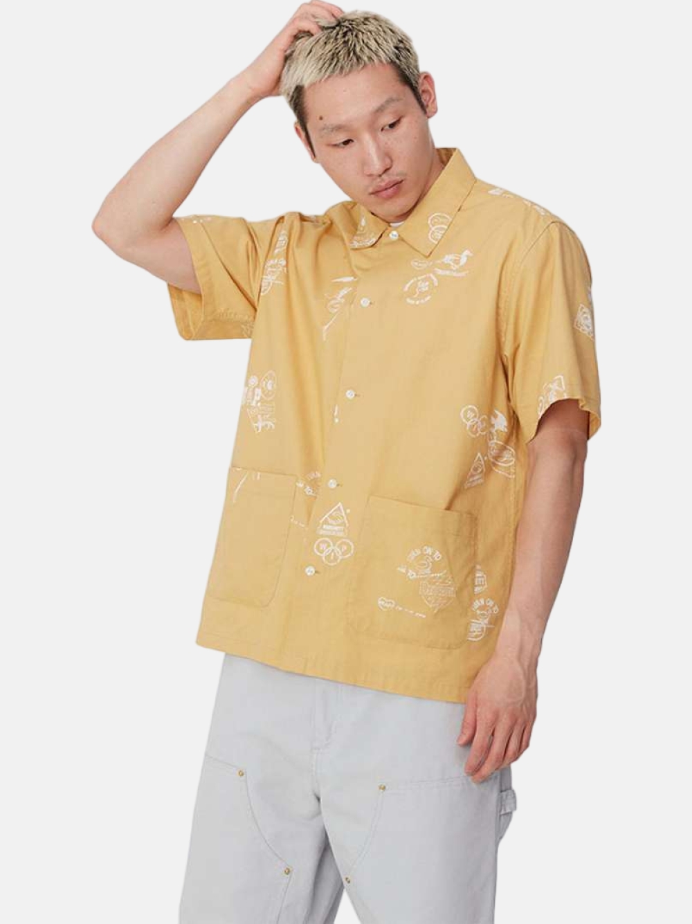 CAMISA CARHARTT WIP STAMP BOURBON