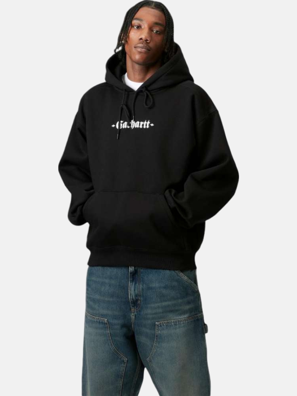 HOODIE CARHARTT WIP GREATEST HITS BLACK WHITE