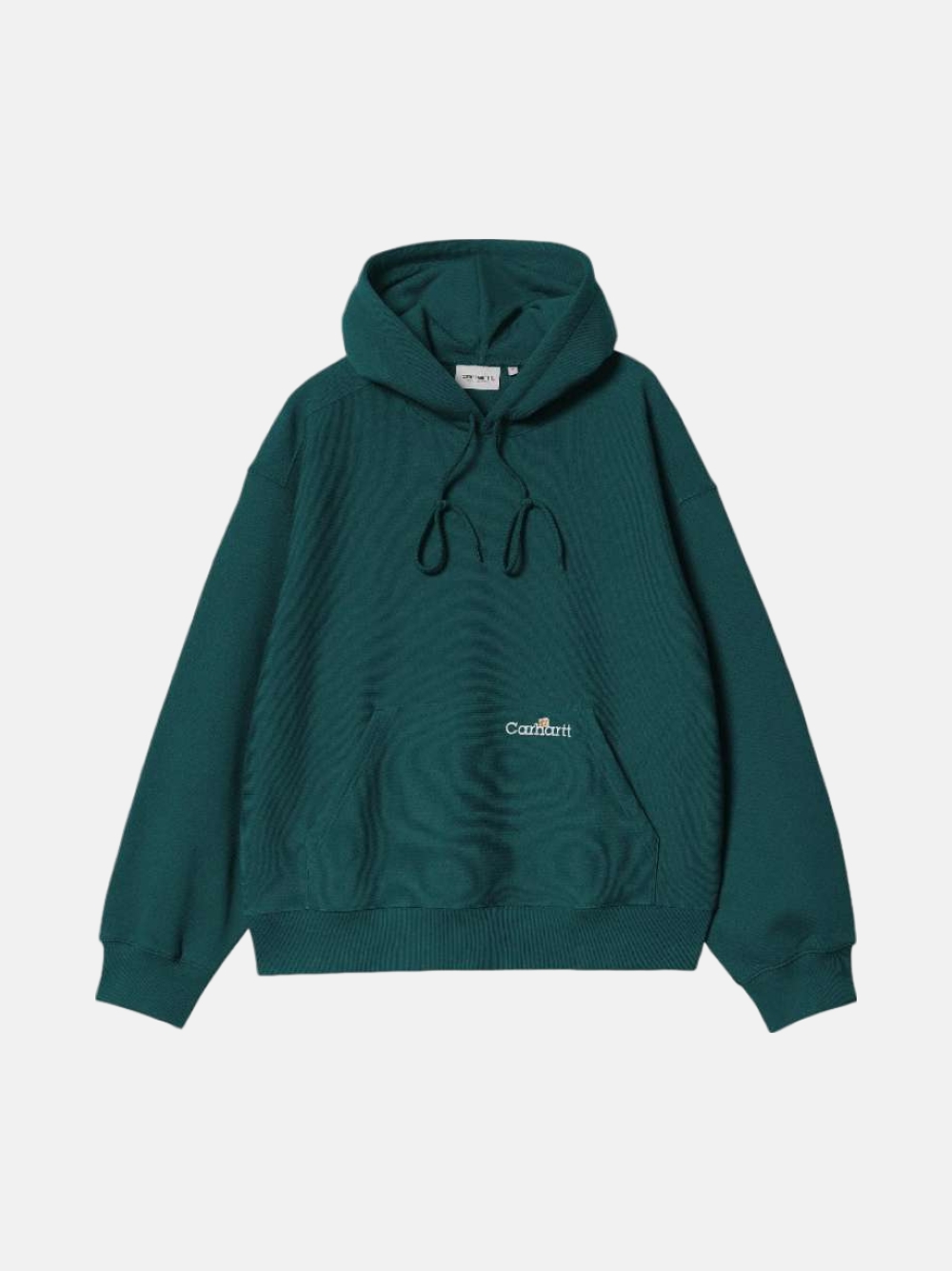 HOODIE CARHARTT WIP LABEL SCRIPT MALACHITE