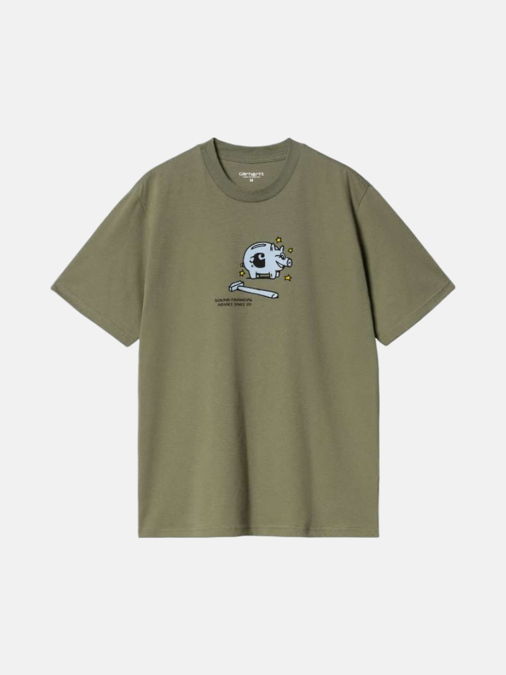 TSHIRT CARHARTT WIP PIGGYBANK DOLLAR GREEN