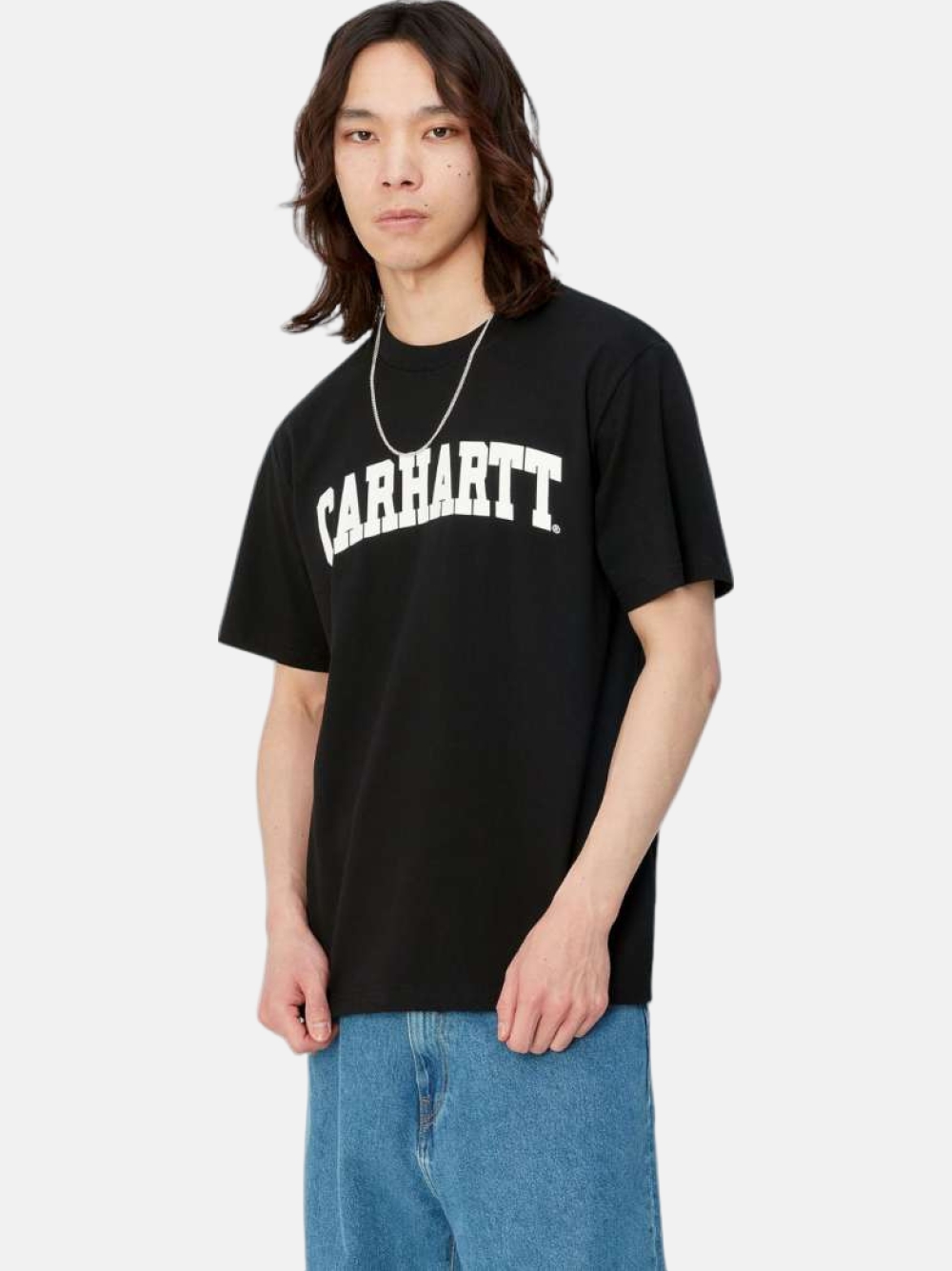 TSHIRT CARHARTT WIP UNIVERSITY BLACK/WHITE