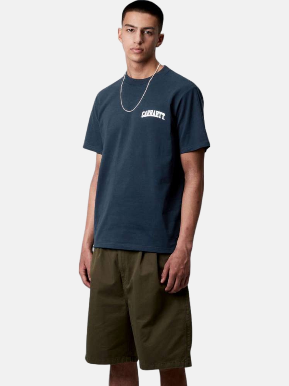 TSHIRT CARHARTT WIP UNIVERSITY SCRIPT INK/WHITE