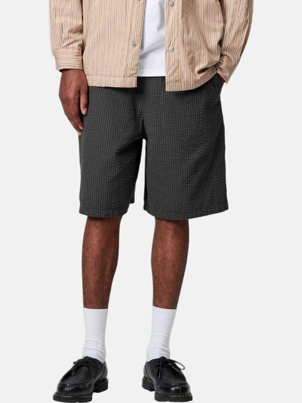 CALÇÕES CARHARTT WIP TOLAND STRIPE BLACK