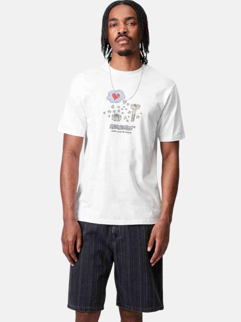 TSHIRT CARHARTT WIP WORK LIFE ROMANCE WHITE