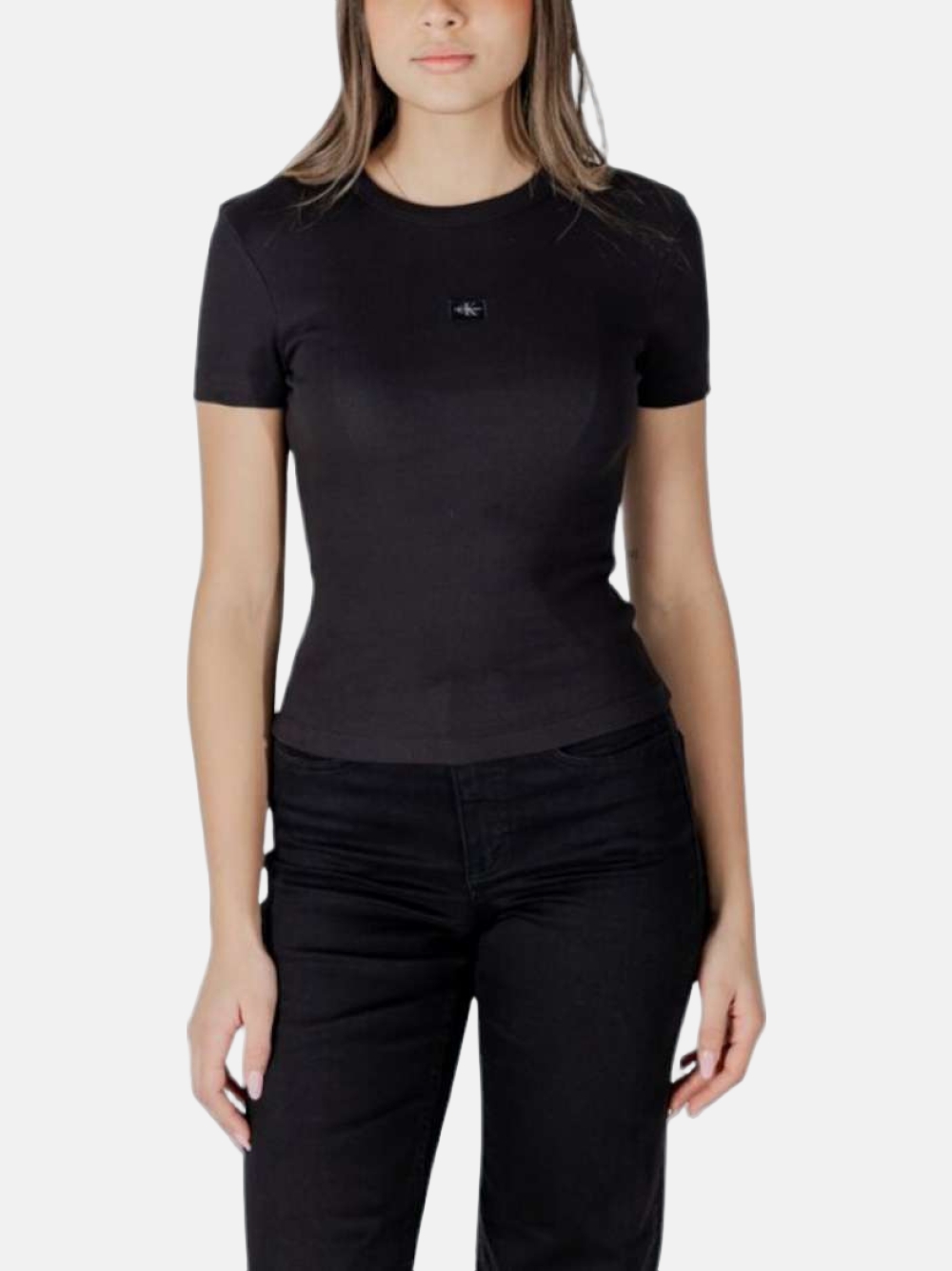 TSHIRT CALVIN KLEIN WOVEN  BLACK