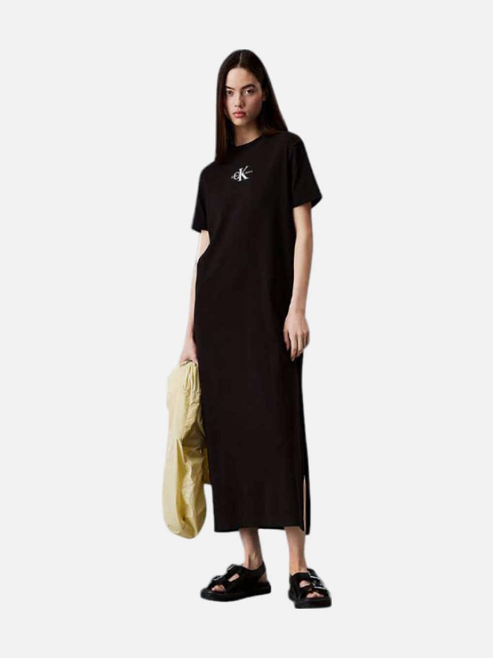 VESTIDO CALVIN KLEIN MONOLOGO CK BLACK