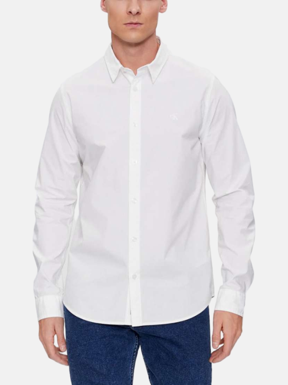 CAMISA CALVIN KLEIN SLIM STRETCH BRIGHT WHITE