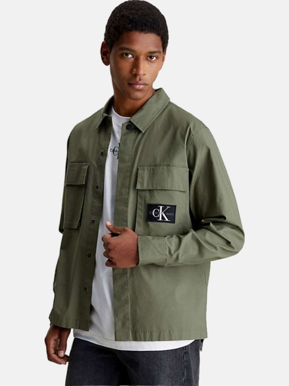 CAMISA CALVIN KLEIN UTLITY DUSTY OLIVE