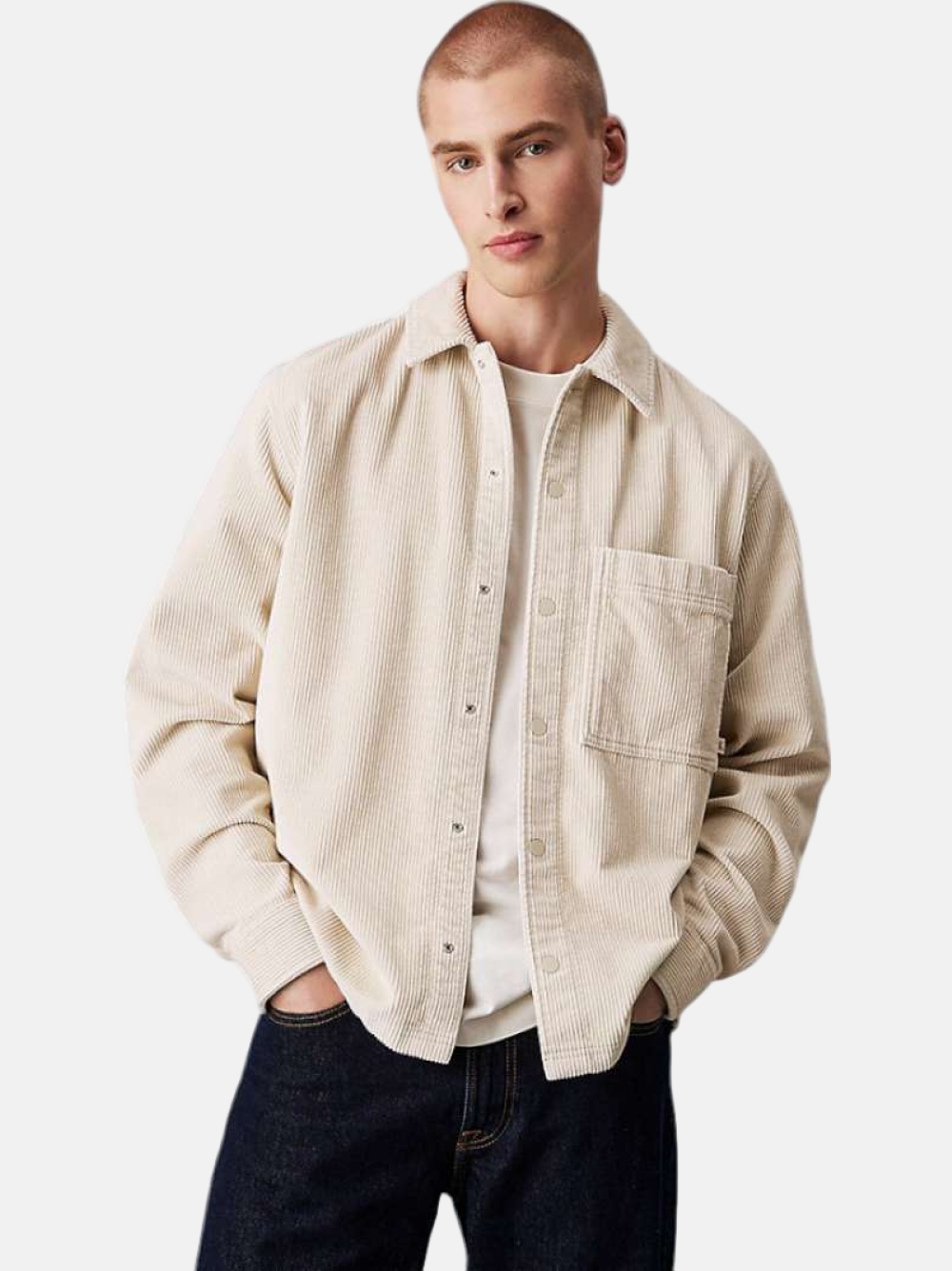 CAMISA CALVIN KLEIN CORDUROY PELICAN