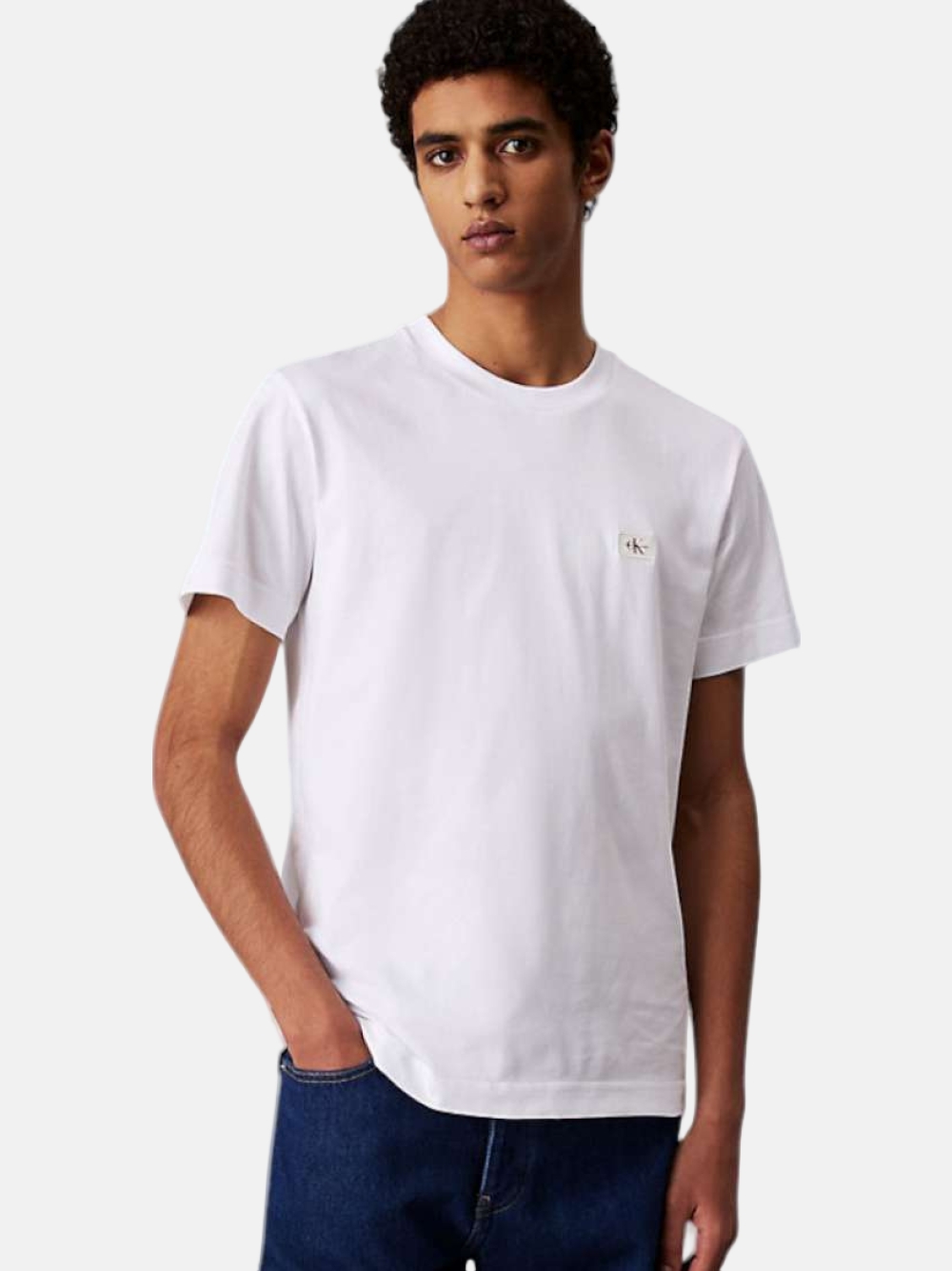 TSHIRT CALVIN KLEIN WOVEN BRIGHT WHITE