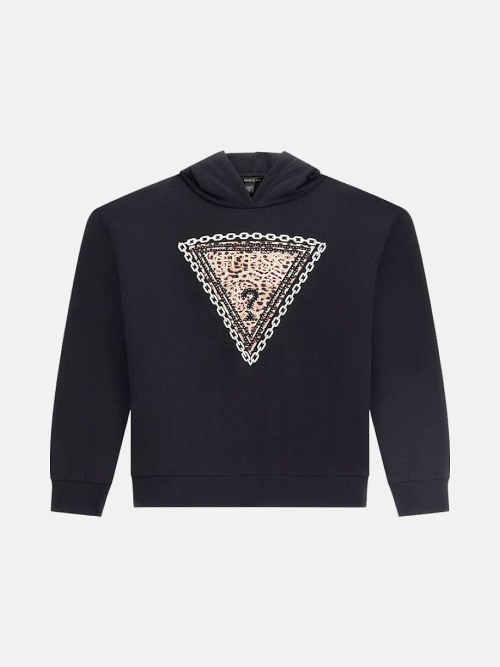 HOODIE GUESS KNITTED JBLK