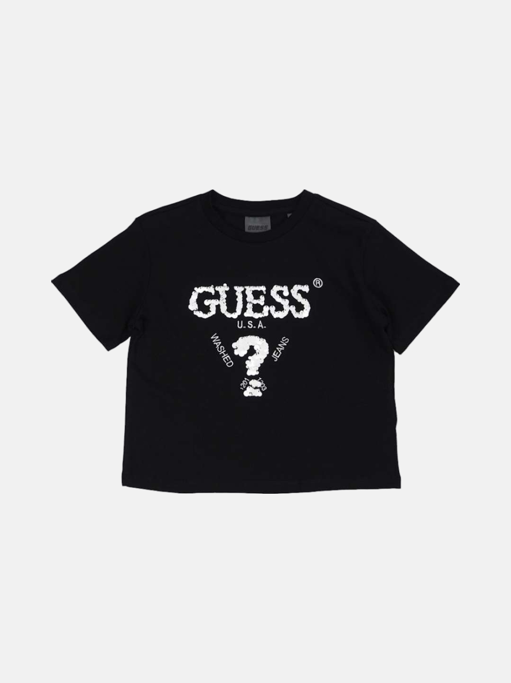 TSHIRT GUESS BOXY MINIME JBLK