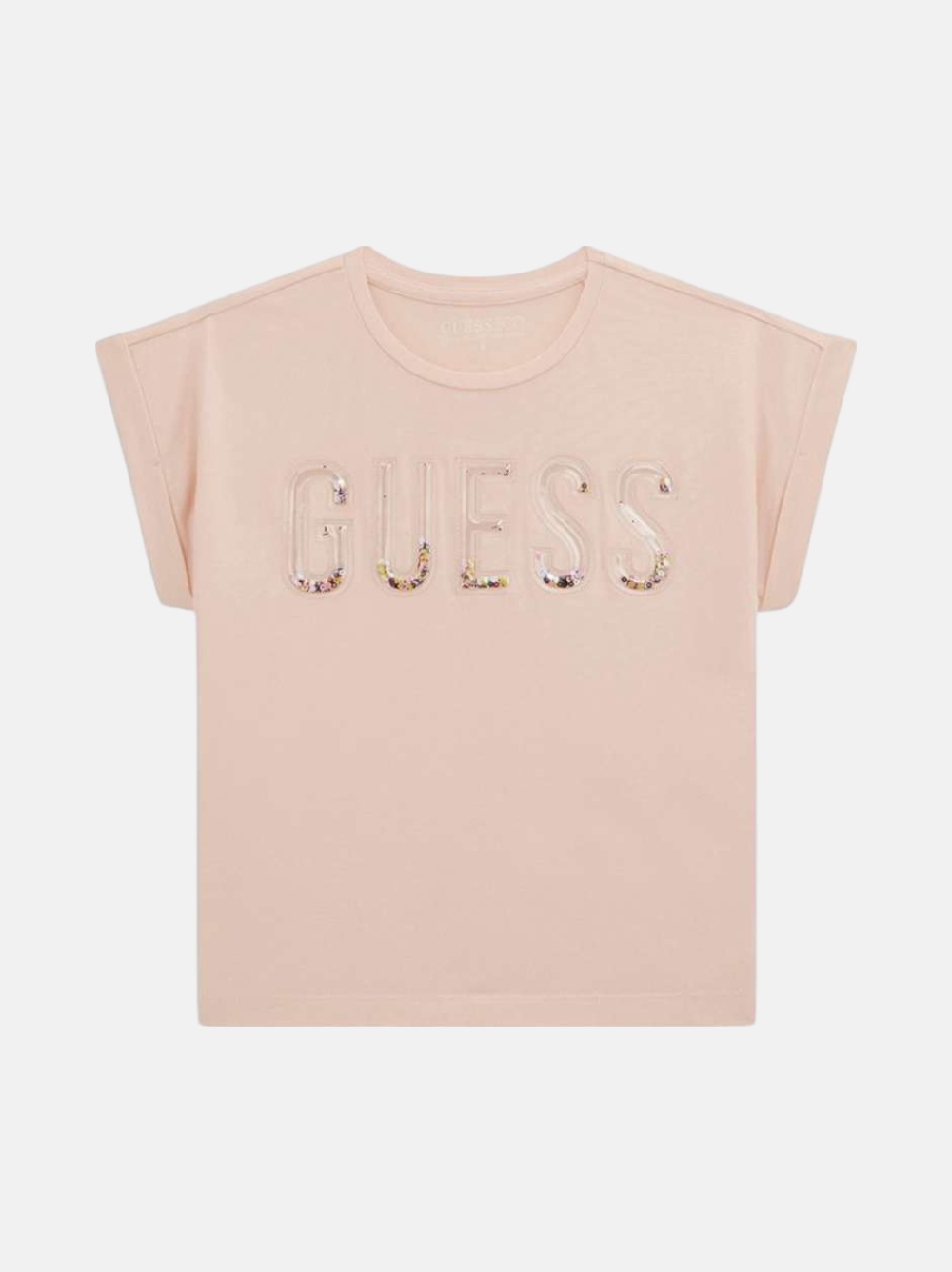 T-SHIRT CROP TOP GUESS MIDI SS G63Q