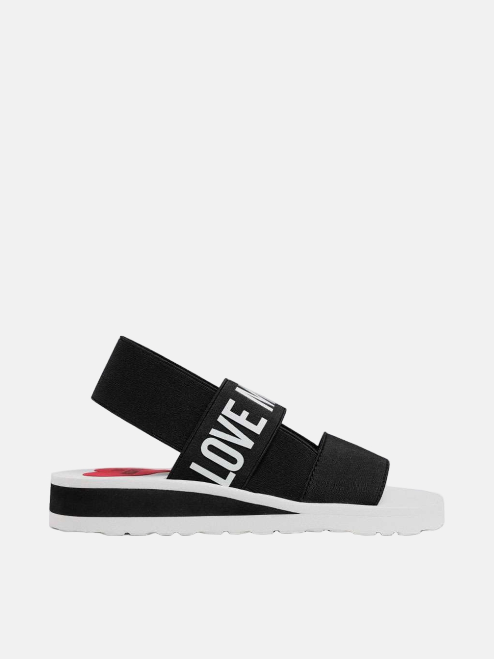 SANDÁLIAS LOVEMOSCHINO ELASTIC BLACK