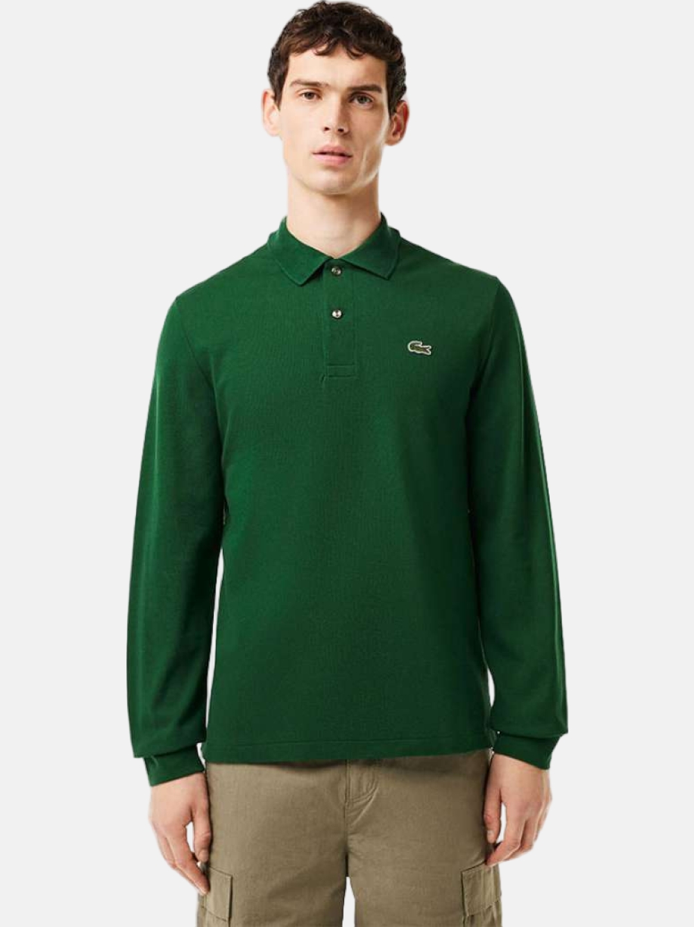 POLO DE MANGA COMPRIDA LACOSTE L1312 GREEN