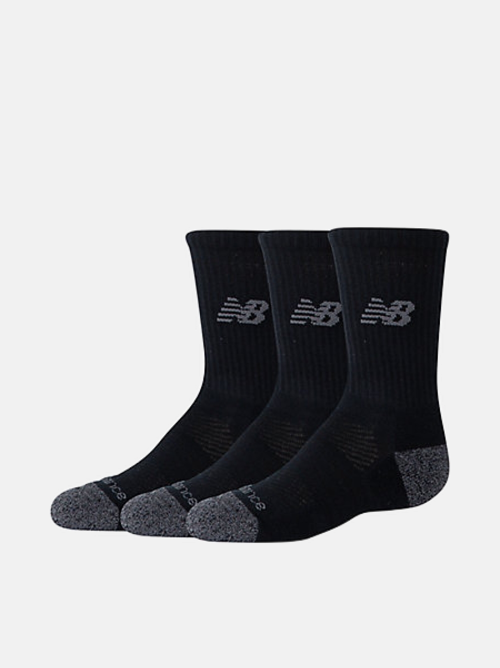 PACK 3 MEIAS NEW BALANCE YOUTH ACTIVE CREW BLACK