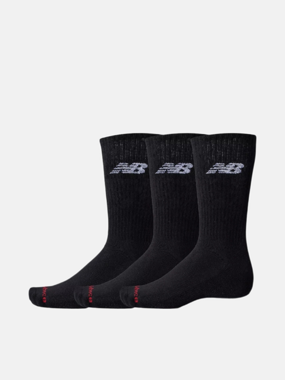 PACK 3 MEIAS NEW BALANCE EVERDAY CREW BLACK