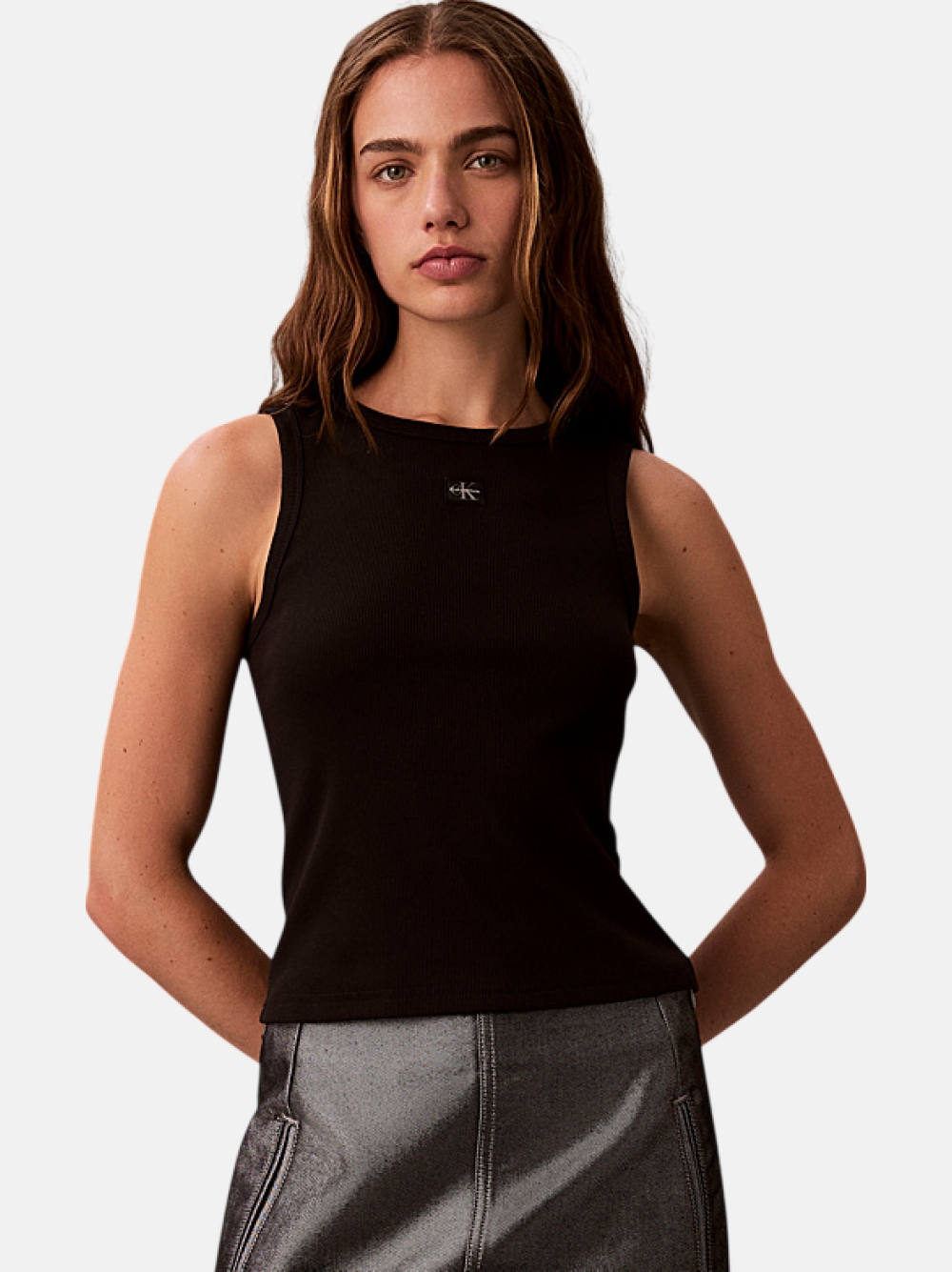 TOP CALVIN KLEIN WOVEN LABEL