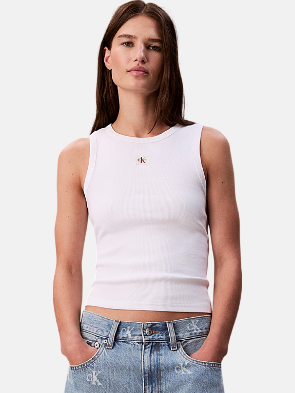 TOP CALVIN KLEIN WOVEN LABEL