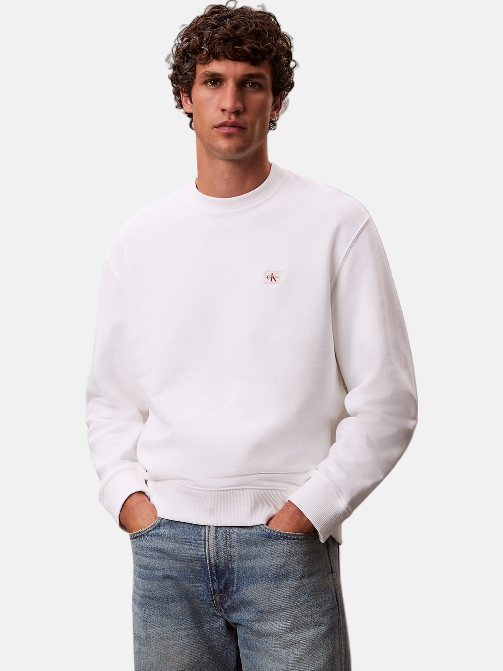 SWEATSHIRT CALVIN KLEIN TERRY BADGE