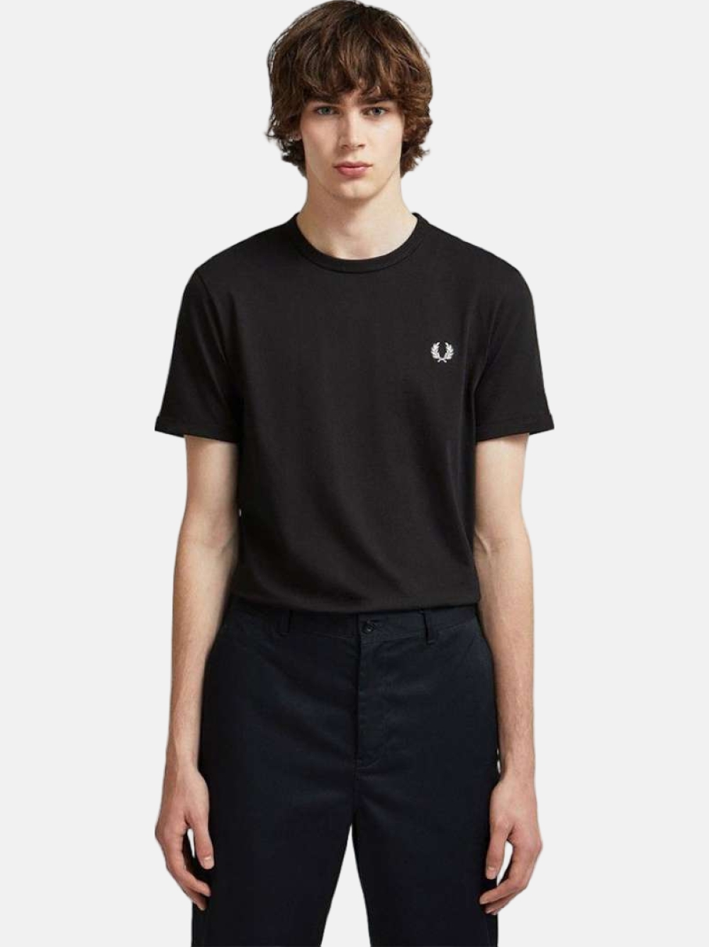 TSHIRT FRED PERRY RINGER BLACK